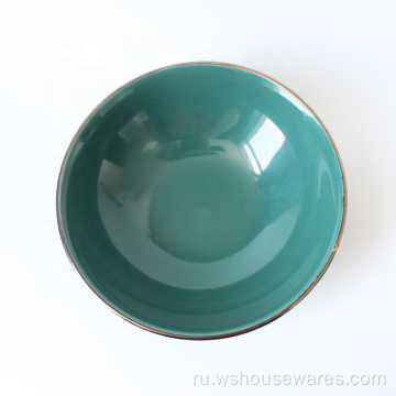 Высококачественное нордическое стиль цветовая остекленная посуда